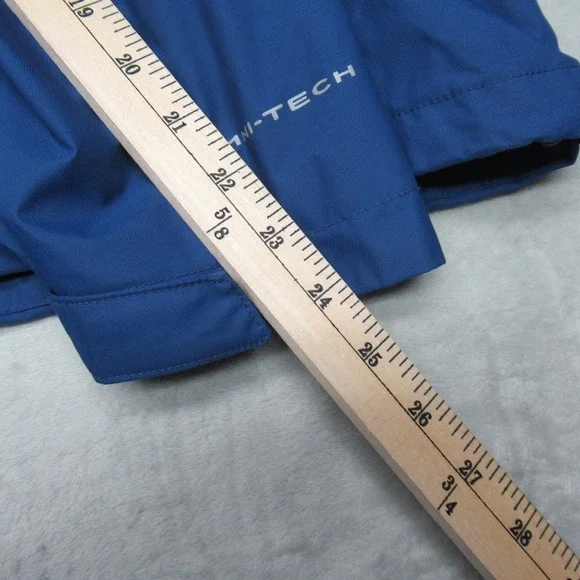Columbia Rain Jacket Mens XXL Blue Waterproof Hood Wind Light Pack Watertight II - Picture 11 of 12